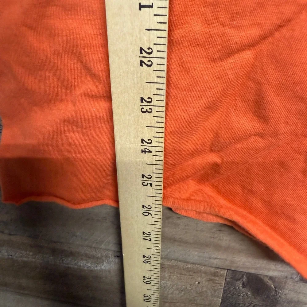 Harley Davidson Pit Trail T Shirt Womens XL Orange Graphic Tee‎